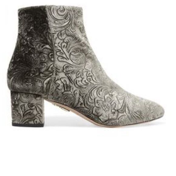 Aquazzura Baroque Heeled Ankle Boots - Picture 2 of 10